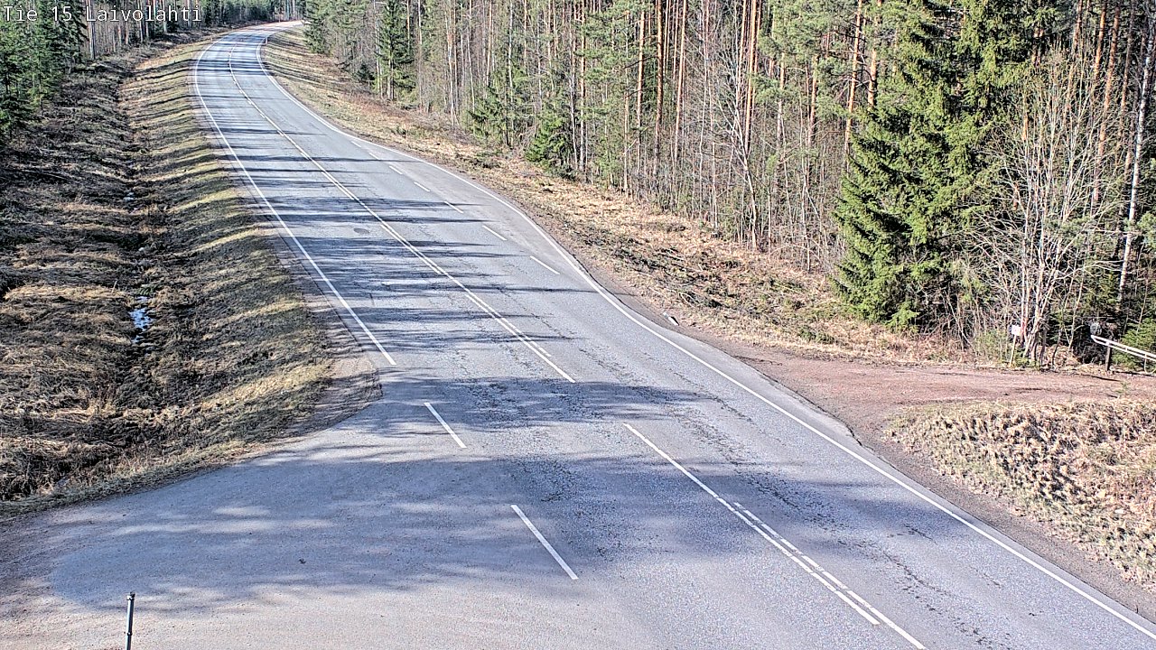 Weather Camera Image Väg 15 Laivolahti, Mäntyharju, Etelä-Savo