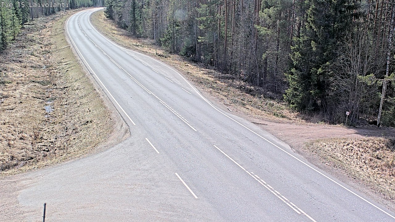Weather Camera Image Väg 15 Laivolahti, Mäntyharju, Etelä-Savo