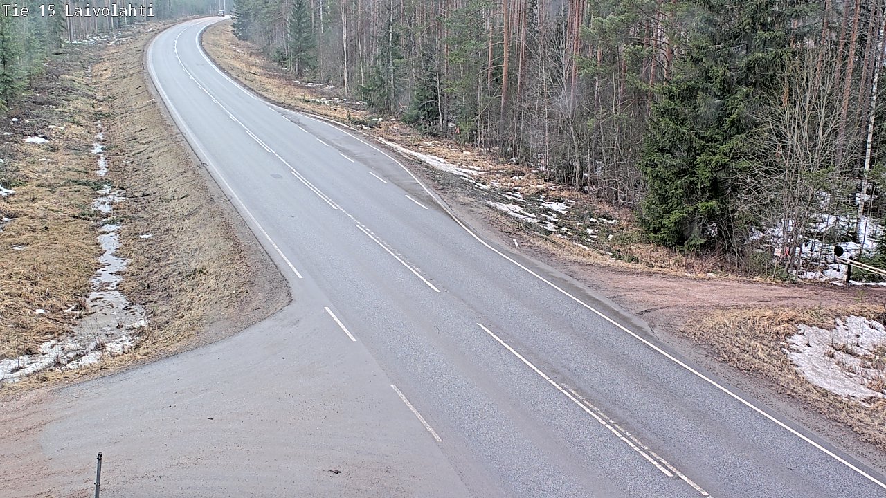 Weather Camera Image Väg 15 Laivolahti, Mäntyharju, Etelä-Savo