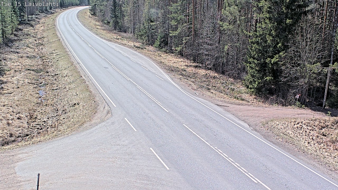 Weather Camera Image Väg 15 Laivolahti, Mäntyharju, Etelä-Savo