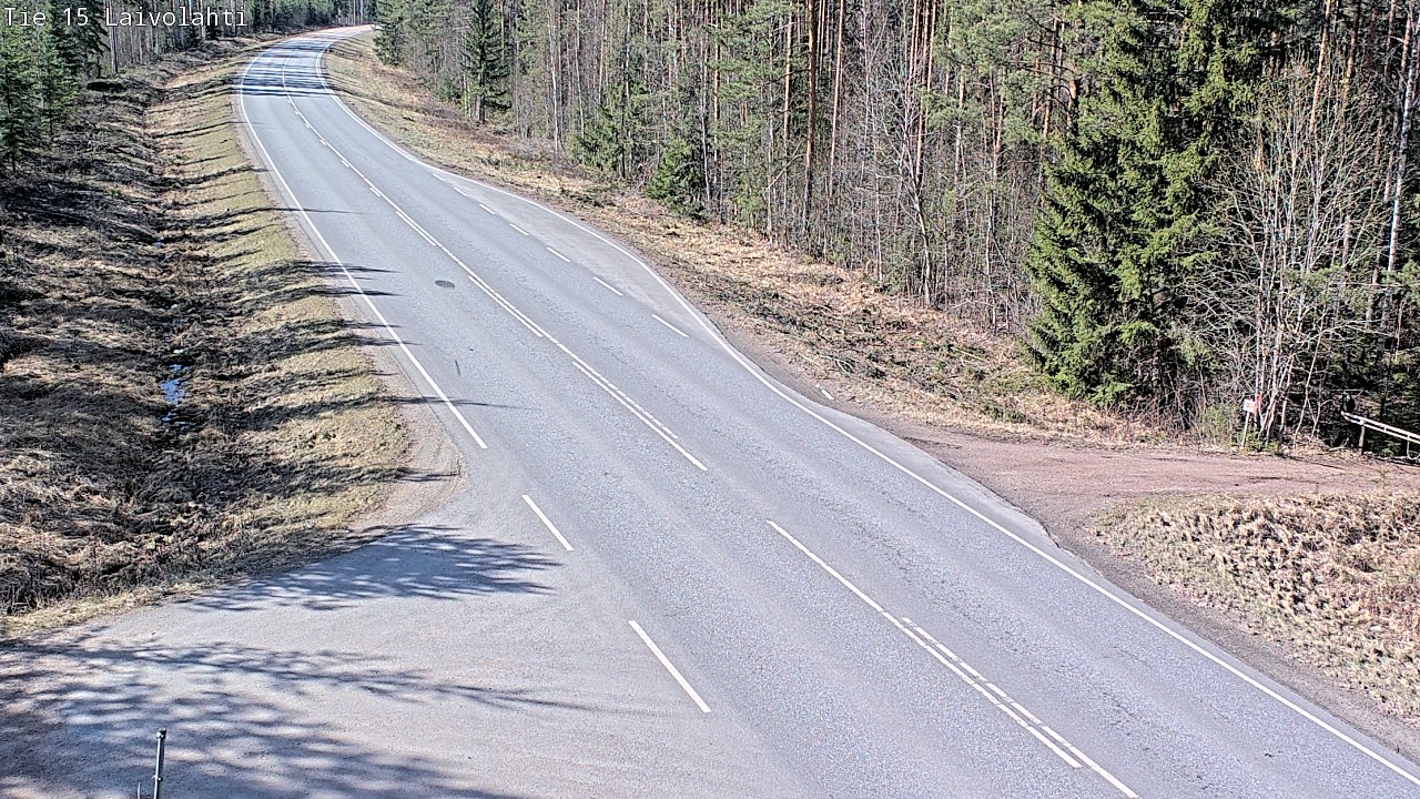 Weather Camera Image Väg 15 Laivolahti, Mäntyharju, Etelä-Savo