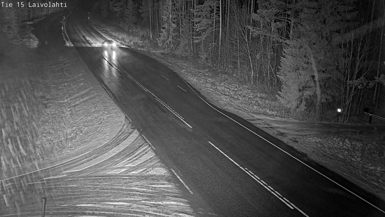 Weather Camera Image Väg 15 Laivolahti, Mäntyharju, Etelä-Savo