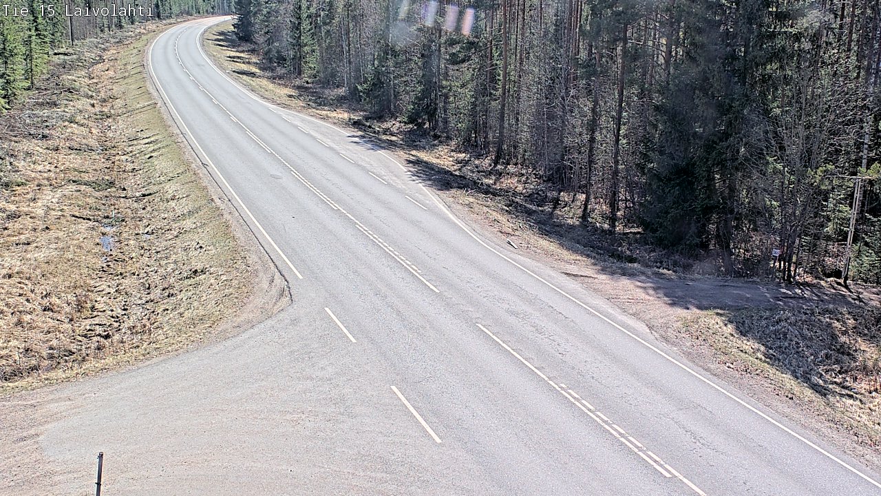 Weather Camera Image Väg 15 Laivolahti, Mäntyharju, Etelä-Savo