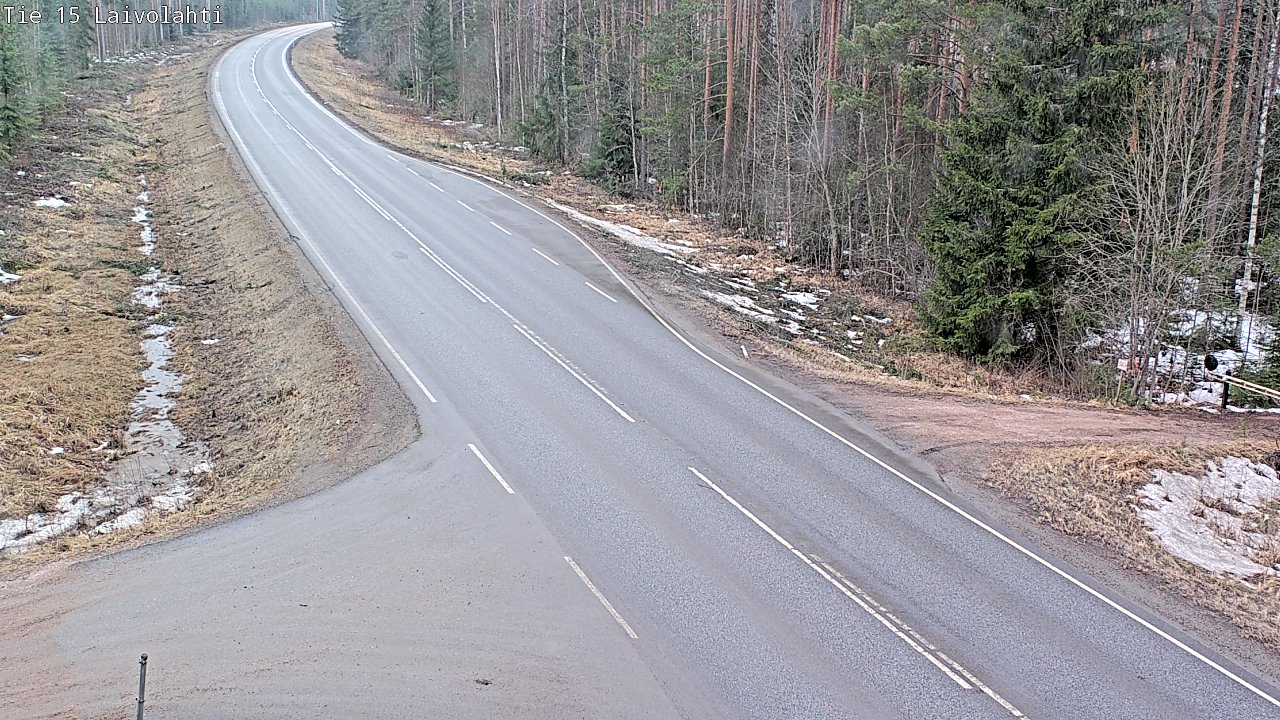 Weather Camera Image Väg 15 Laivolahti, Mäntyharju, Etelä-Savo