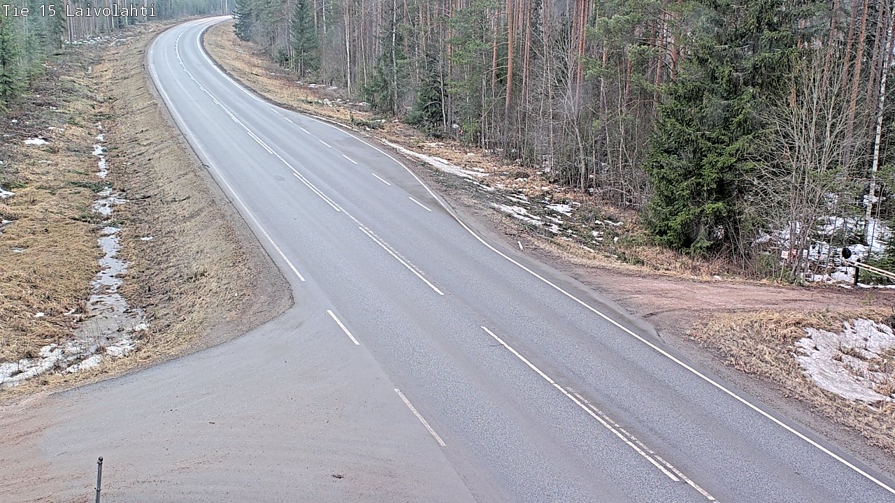 Weather Camera Image Väg 15 Laivolahti, Mäntyharju, Etelä-Savo