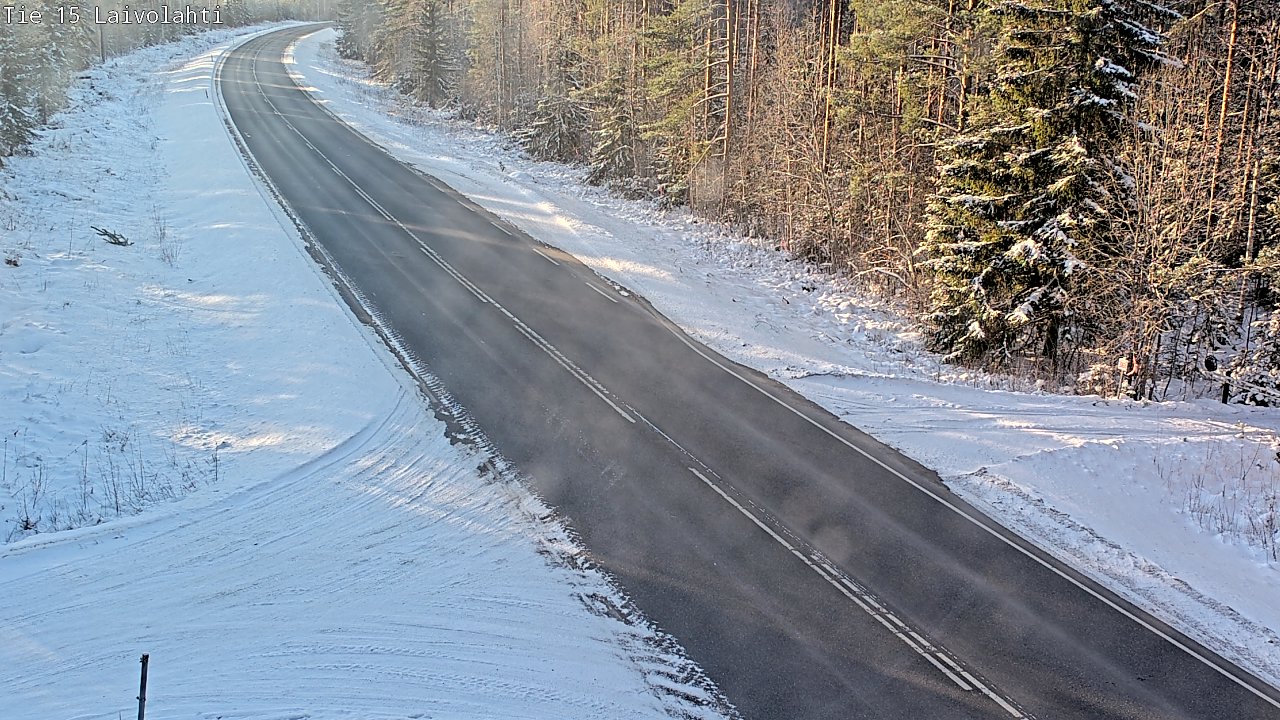 Weather Camera Image Road 15 Laivolahti, Mäntyharju, Etelä-Savo