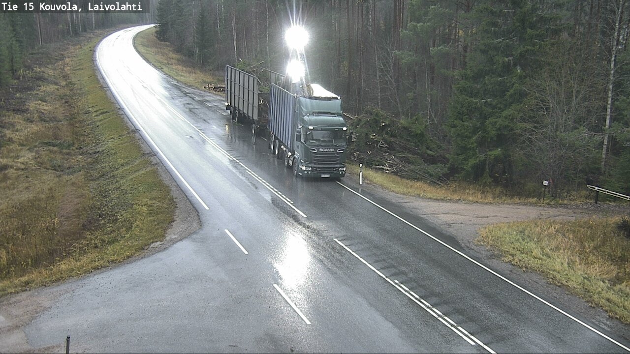Weather Camera Image Road 15 Laivolahti, Mäntyharju, Etelä-Savo