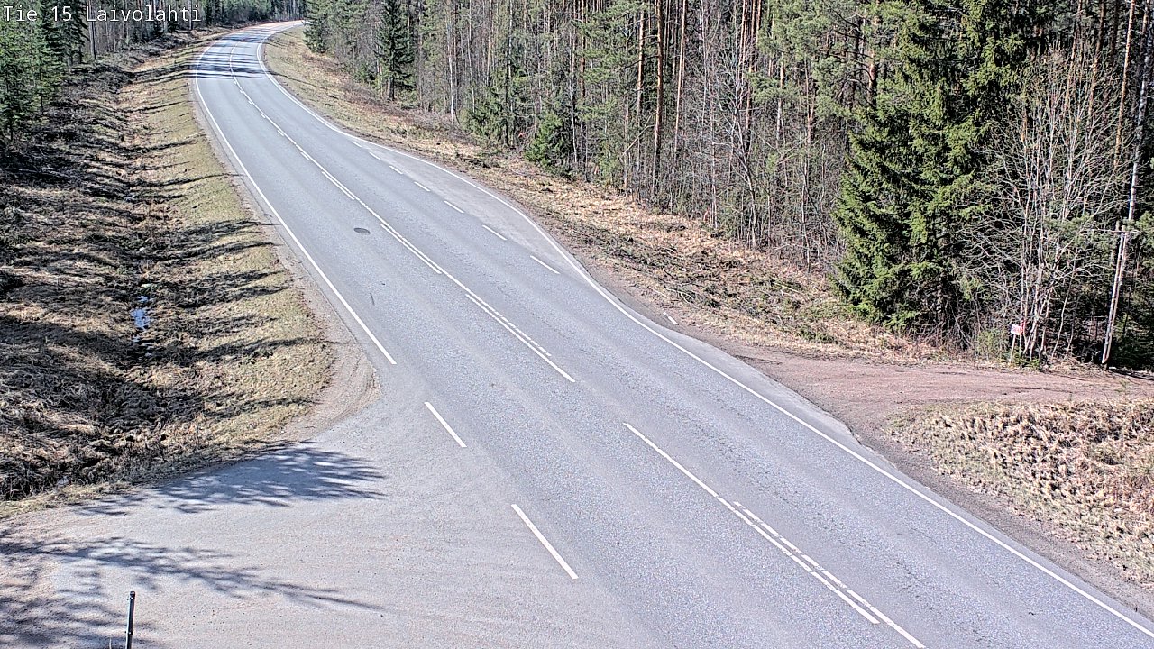 Weather Camera Image Väg 15 Laivolahti, Mäntyharju, Etelä-Savo