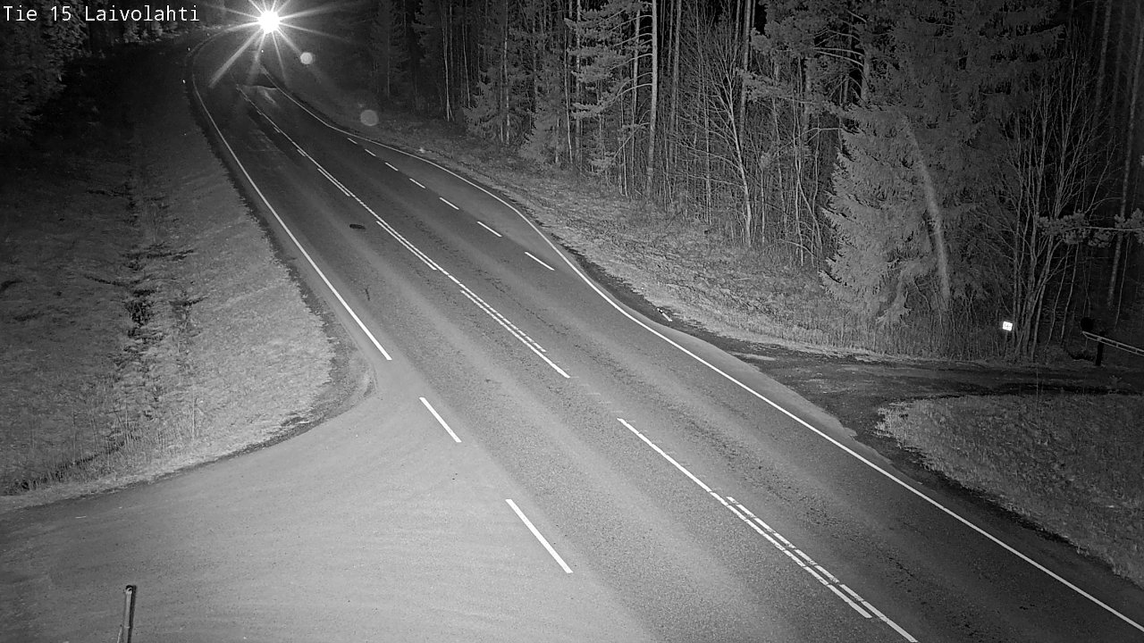 Weather Camera Image Väg 15 Laivolahti, Mäntyharju, Etelä-Savo