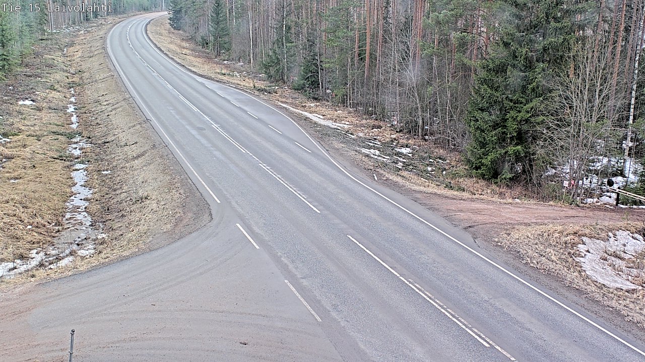 Weather Camera Image Väg 15 Laivolahti, Mäntyharju, Etelä-Savo