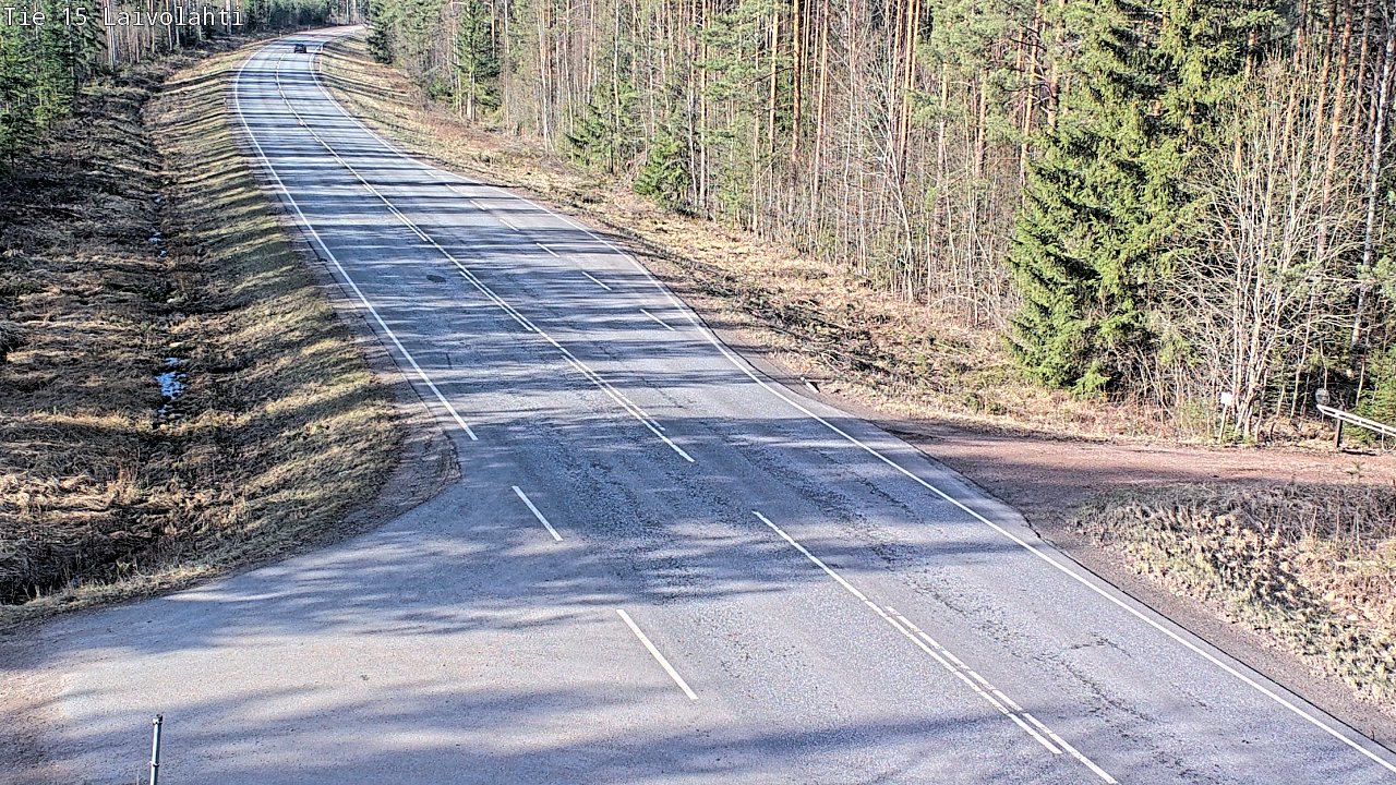 Weather Camera Image Väg 15 Laivolahti, Mäntyharju, Etelä-Savo
