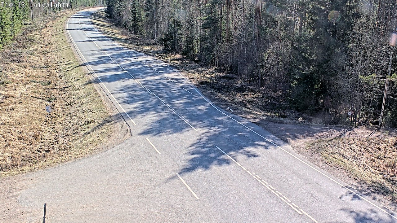 Weather Camera Image Väg 15 Laivolahti, Mäntyharju, Etelä-Savo
