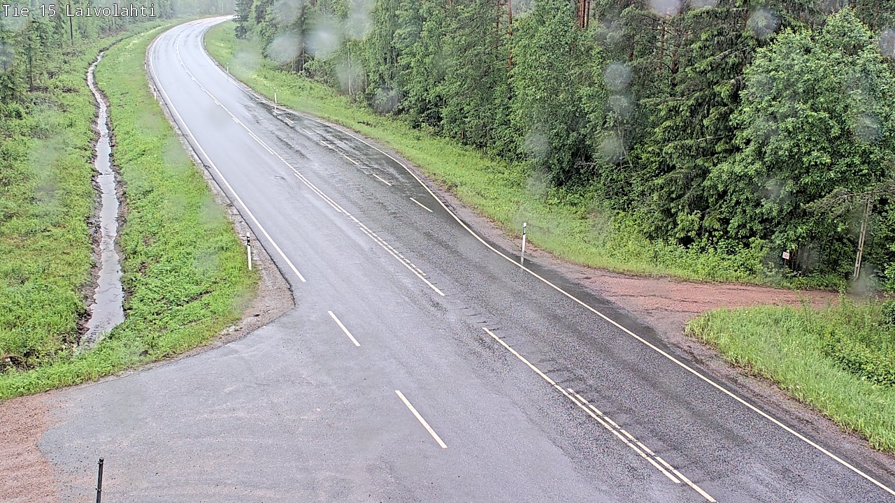Weather Camera Image Väg 15 Laivolahti, Mäntyharju, Etelä-Savo