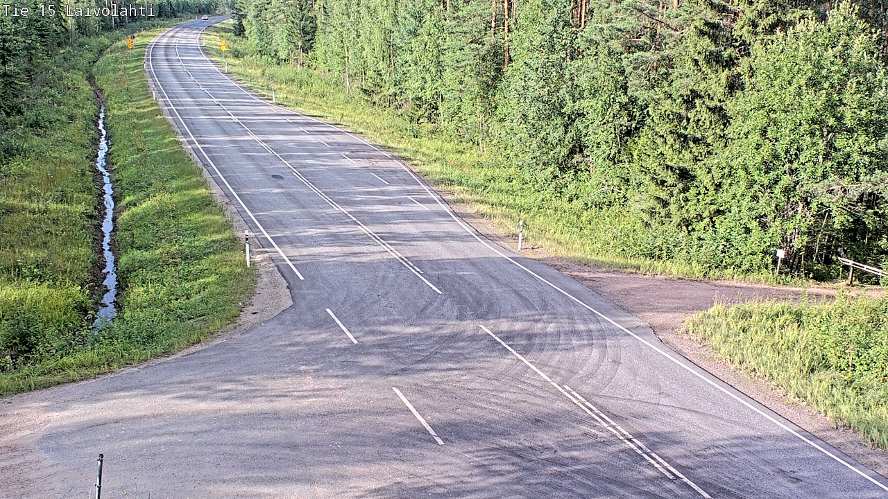 Weather Camera Image Road 15 Laivolahti, Mäntyharju, Etelä-Savo
