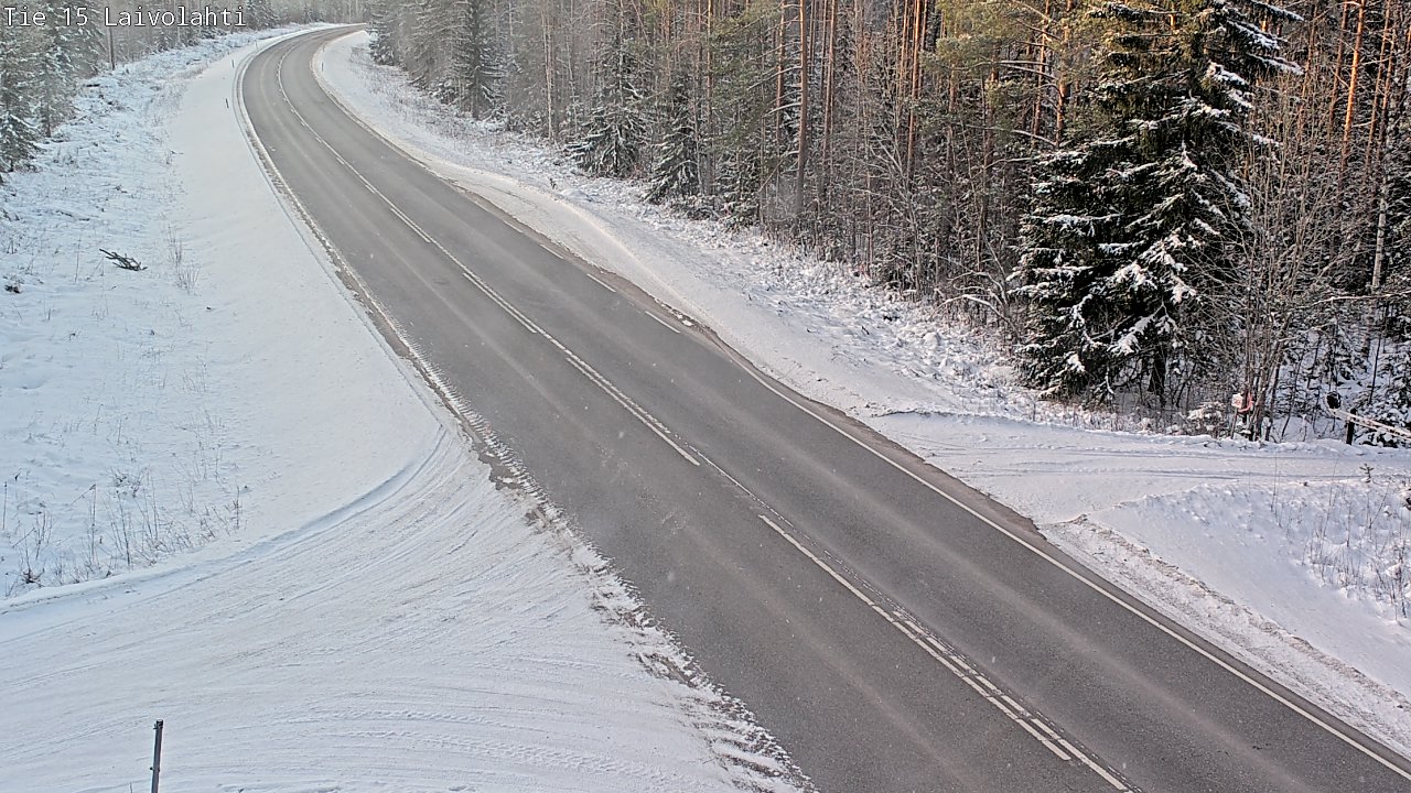 Weather Camera Image Road 15 Laivolahti, Mäntyharju, Etelä-Savo