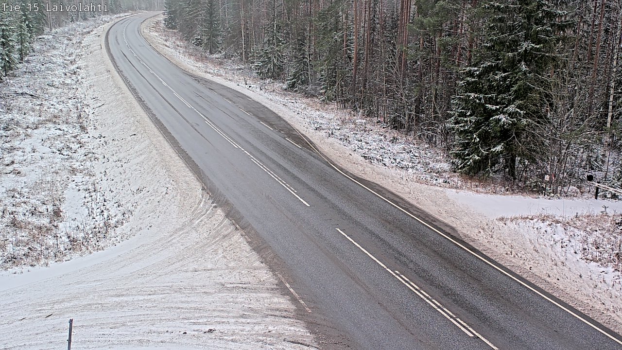Weather Camera Image Väg 15 Laivolahti, Mäntyharju, Etelä-Savo
