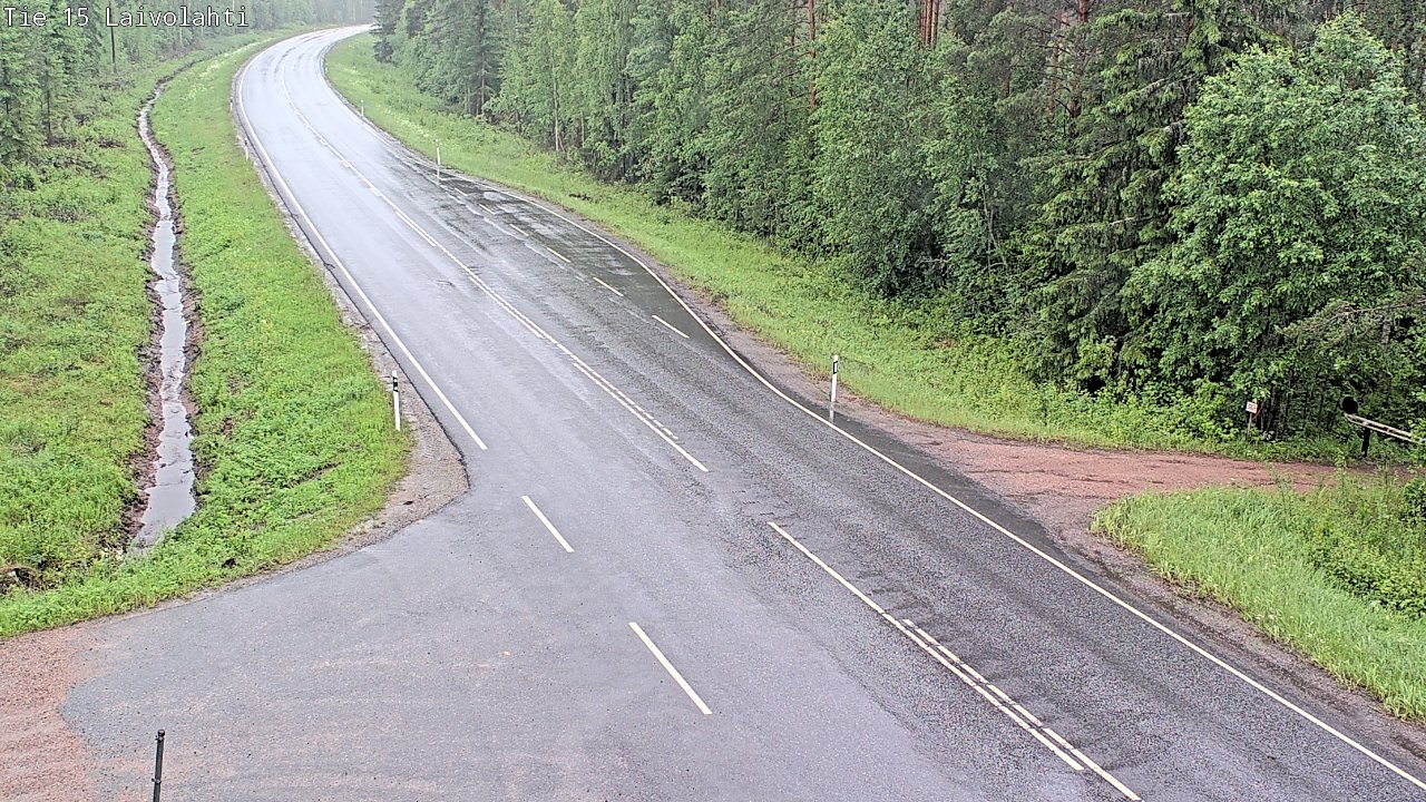 Weather Camera Image Väg 15 Laivolahti, Mäntyharju, Etelä-Savo
