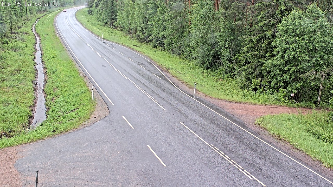 Weather Camera Image Väg 15 Laivolahti, Mäntyharju, Etelä-Savo
