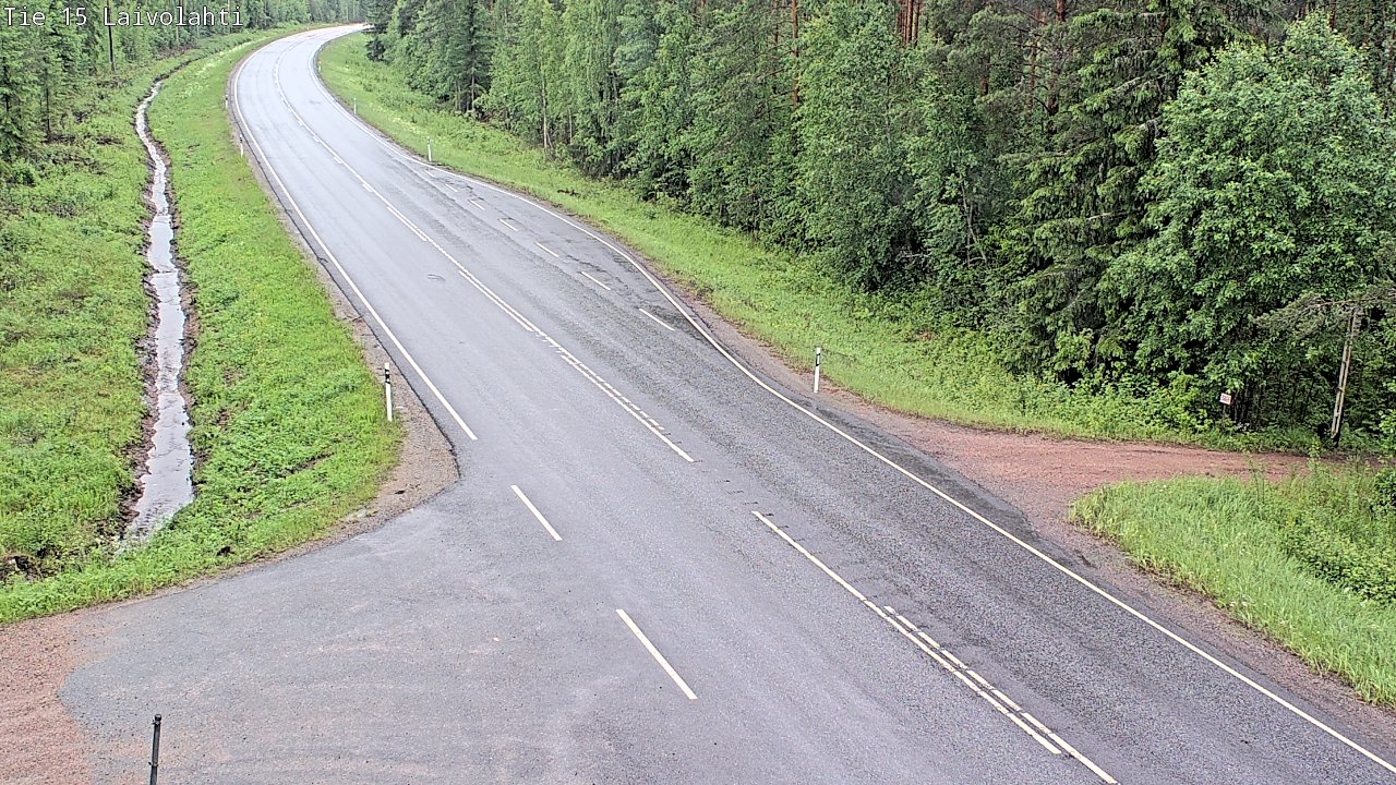 Weather Camera Image Väg 15 Laivolahti, Mäntyharju, Etelä-Savo