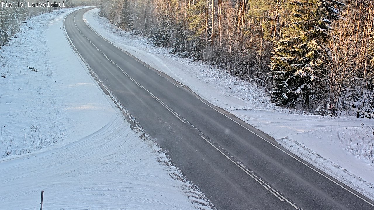 Weather Camera Image Road 15 Laivolahti, Mäntyharju, Etelä-Savo