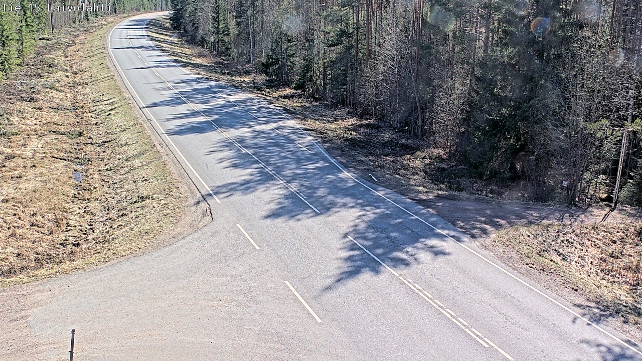 Weather Camera Image Väg 15 Laivolahti, Mäntyharju, Etelä-Savo