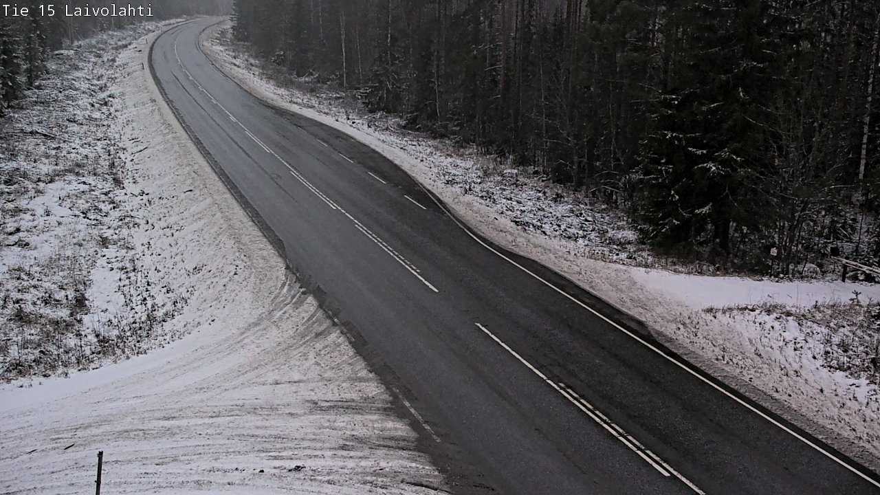 Weather Camera Image Väg 15 Laivolahti, Mäntyharju, Etelä-Savo