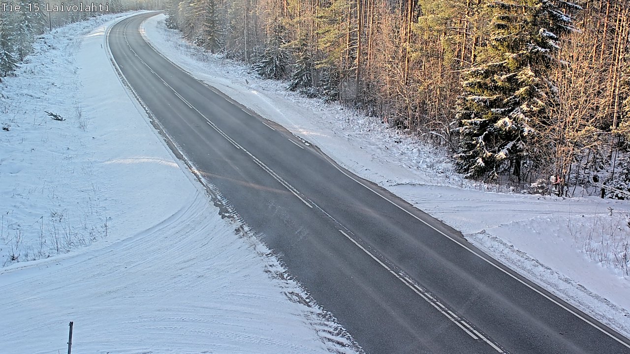 Weather Camera Image Road 15 Laivolahti, Mäntyharju, Etelä-Savo