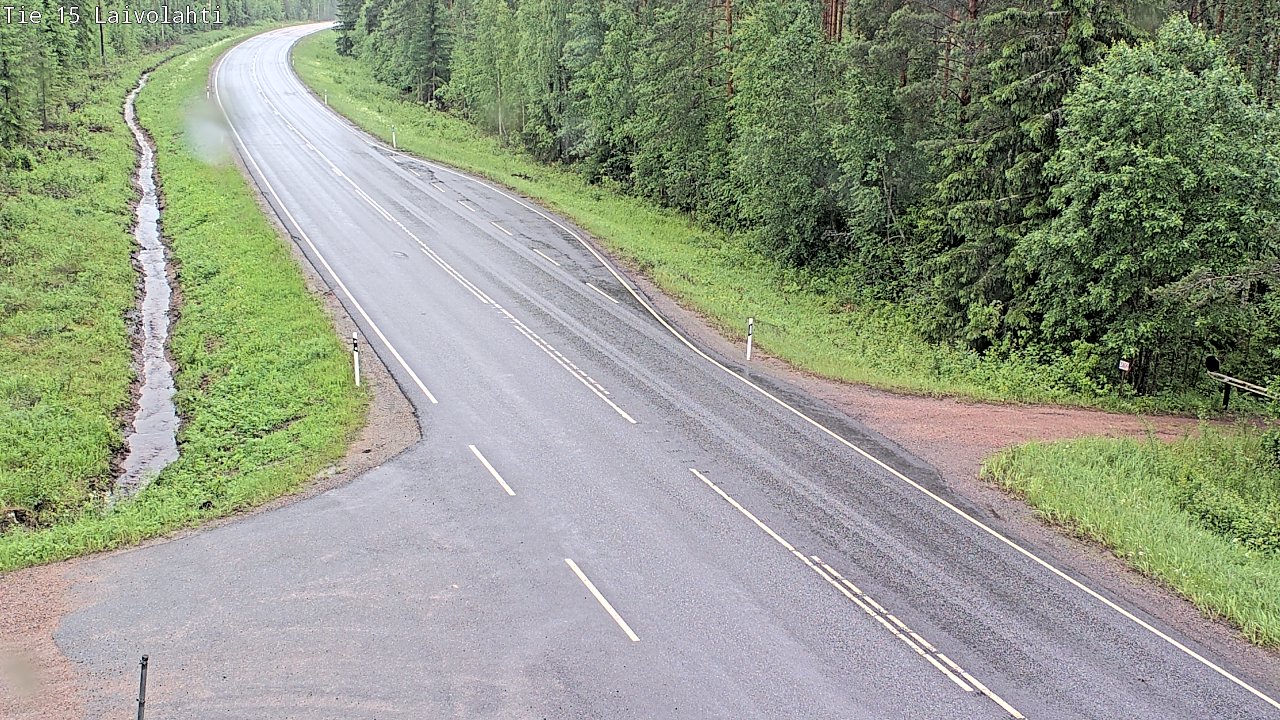 Weather Camera Image Väg 15 Laivolahti, Mäntyharju, Etelä-Savo