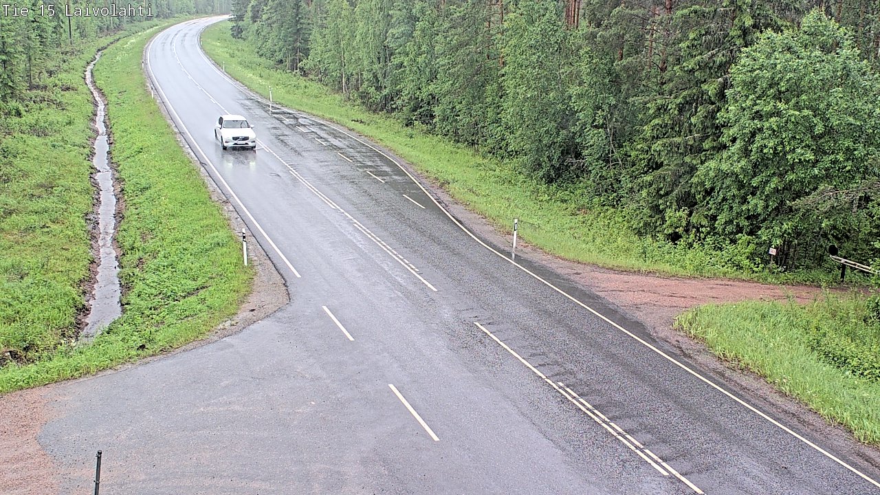 Weather Camera Image Väg 15 Laivolahti, Mäntyharju, Etelä-Savo