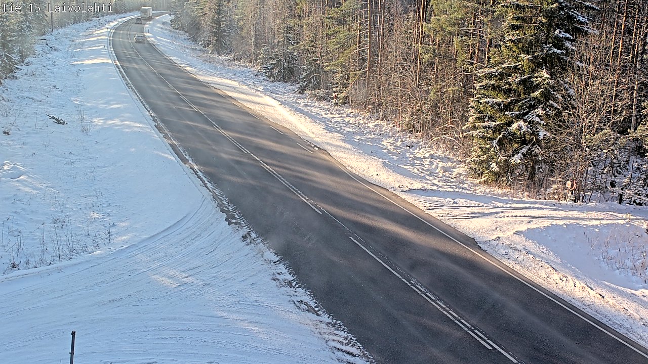 Weather Camera Image Road 15 Laivolahti, Mäntyharju, Etelä-Savo