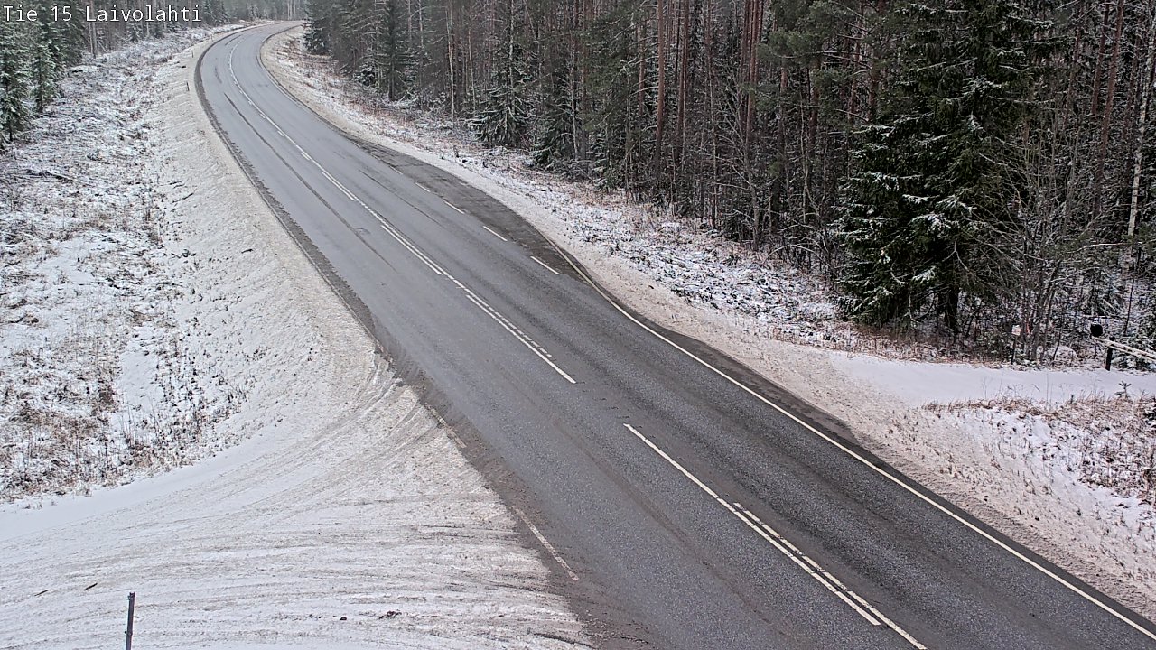 Weather Camera Image Väg 15 Laivolahti, Mäntyharju, Etelä-Savo
