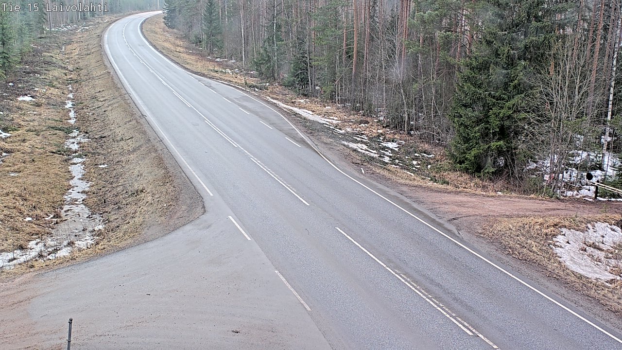 Weather Camera Image Väg 15 Laivolahti, Mäntyharju, Etelä-Savo