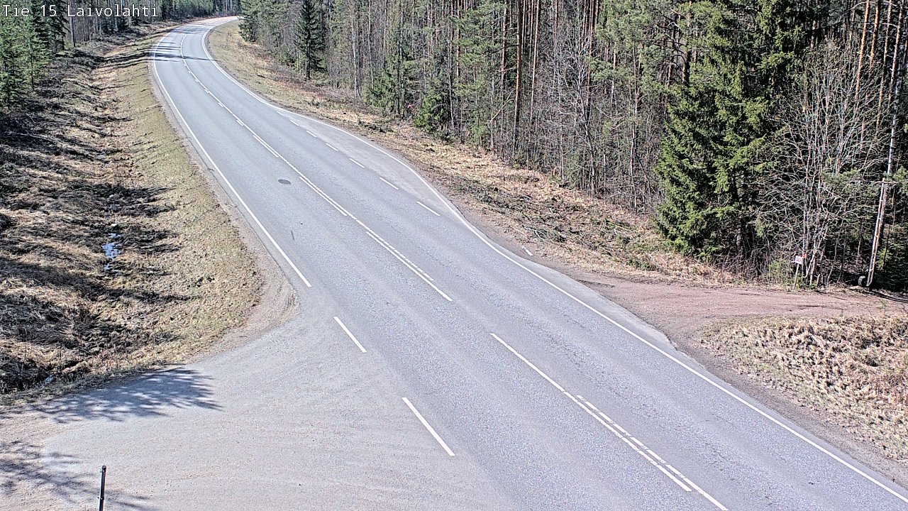 Weather Camera Image Väg 15 Laivolahti, Mäntyharju, Etelä-Savo