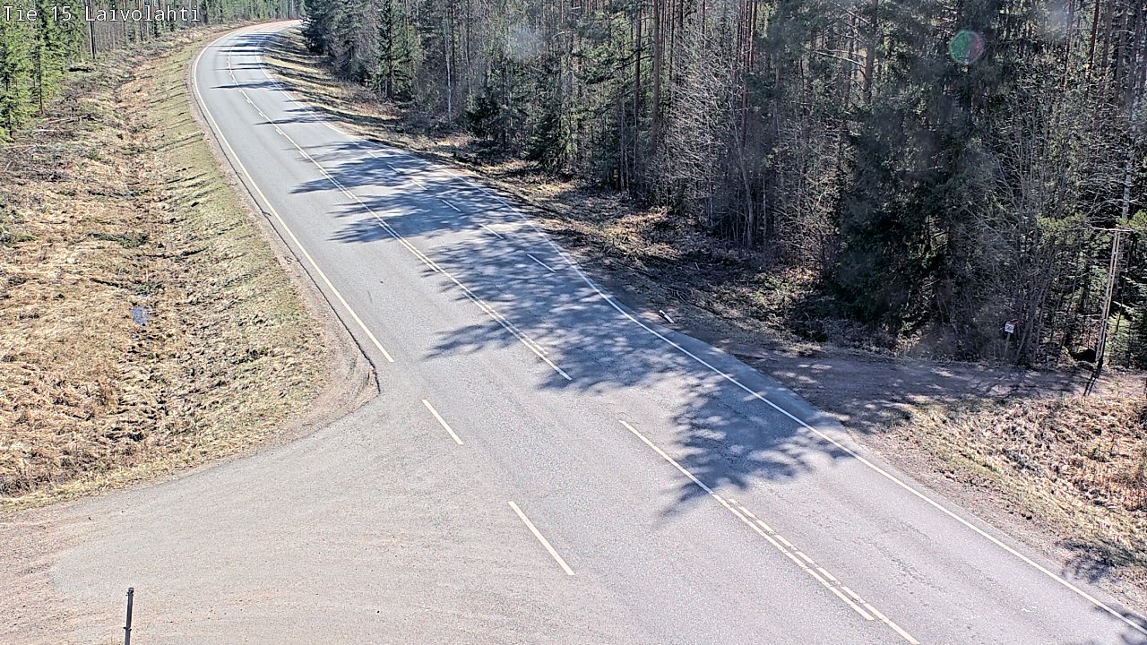 Weather Camera Image Väg 15 Laivolahti, Mäntyharju, Etelä-Savo