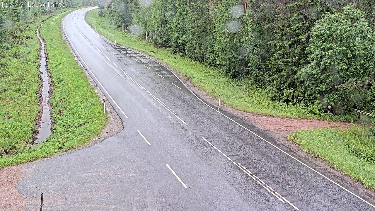 Weather Camera Image Väg 15 Laivolahti, Mäntyharju, Etelä-Savo