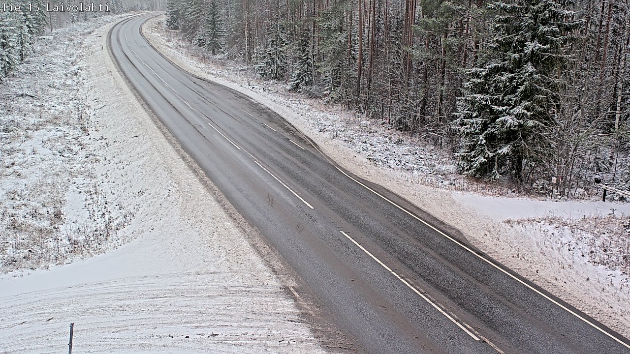 Weather Camera Image Väg 15 Laivolahti, Mäntyharju, Etelä-Savo