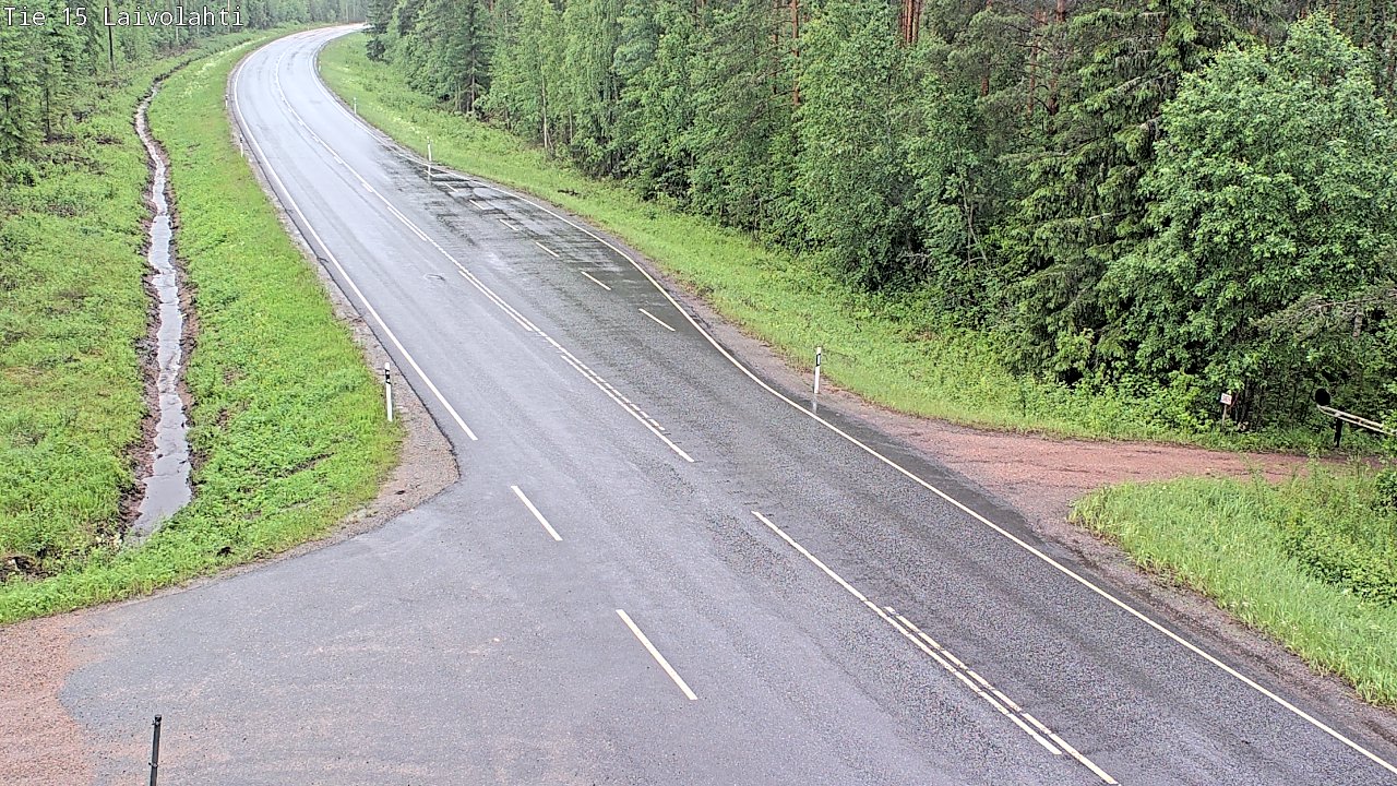 Weather Camera Image Väg 15 Laivolahti, Mäntyharju, Etelä-Savo