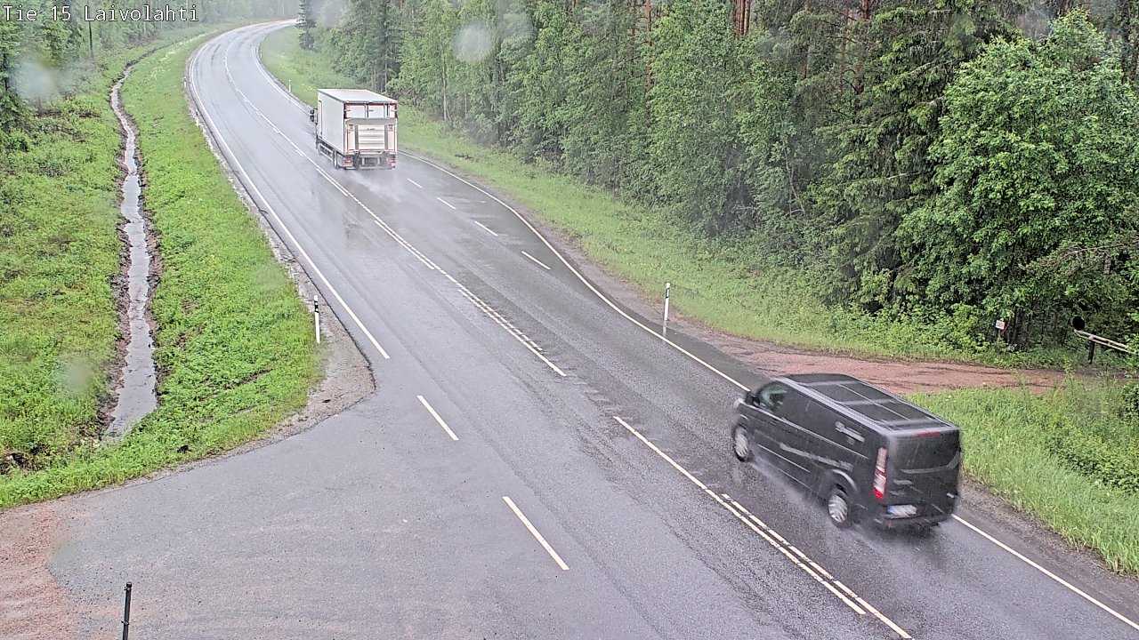 Weather Camera Image Väg 15 Laivolahti, Mäntyharju, Etelä-Savo