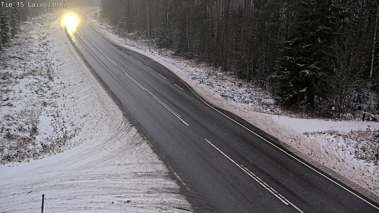Weather Camera Image Väg 15 Laivolahti, Mäntyharju, Etelä-Savo