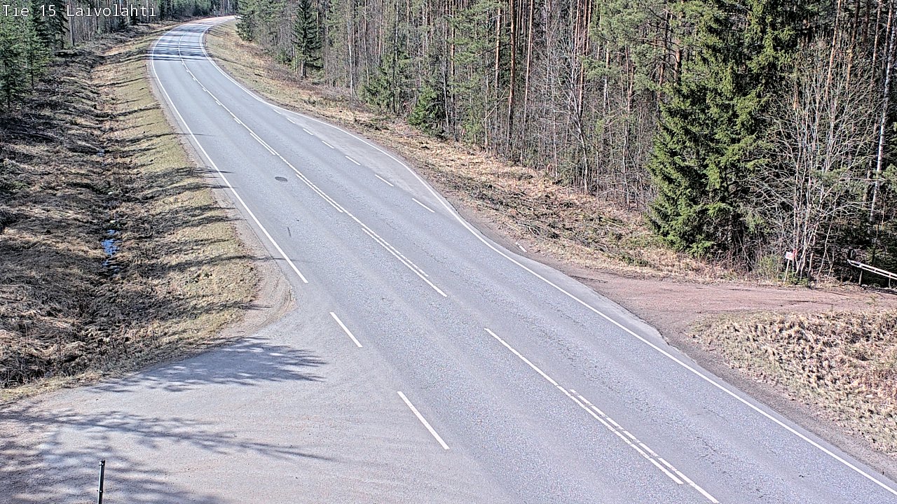 Weather Camera Image Väg 15 Laivolahti, Mäntyharju, Etelä-Savo