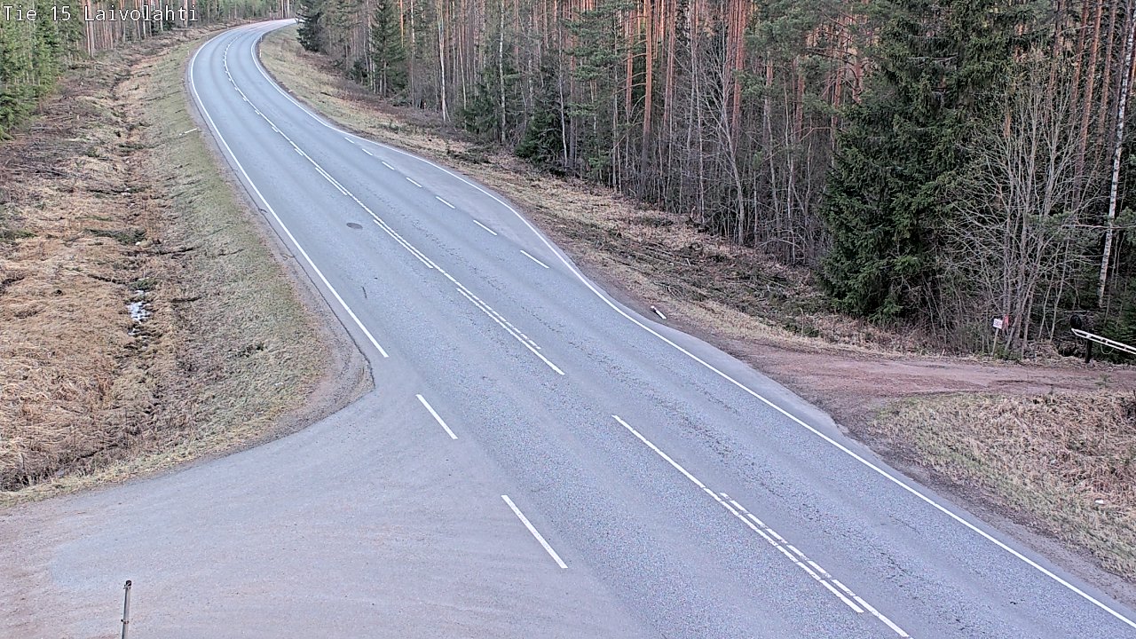 Weather Camera Image Väg 15 Laivolahti, Mäntyharju, Etelä-Savo