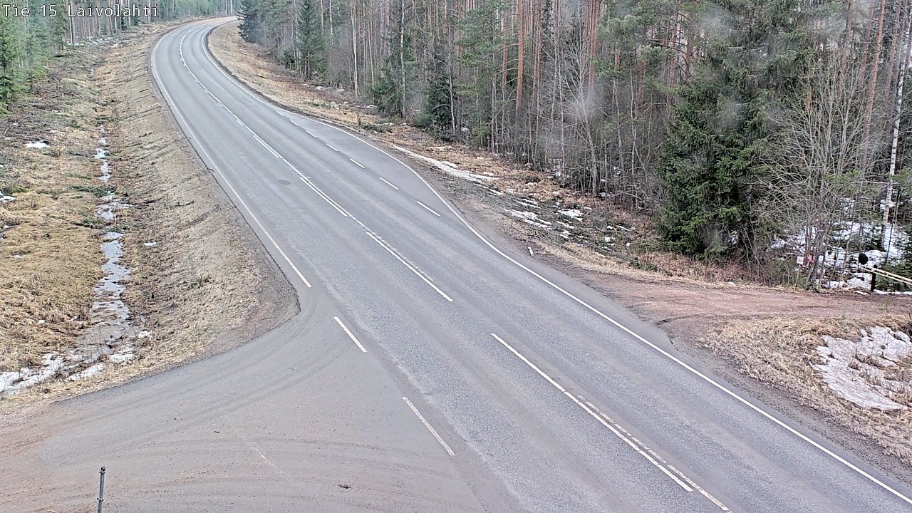 Weather Camera Image Väg 15 Laivolahti, Mäntyharju, Etelä-Savo
