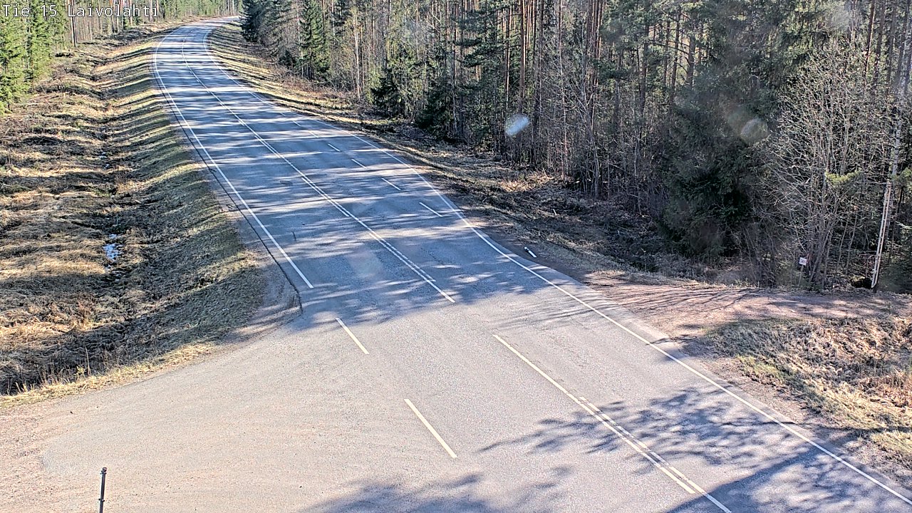 Weather Camera Image Väg 15 Laivolahti, Mäntyharju, Etelä-Savo