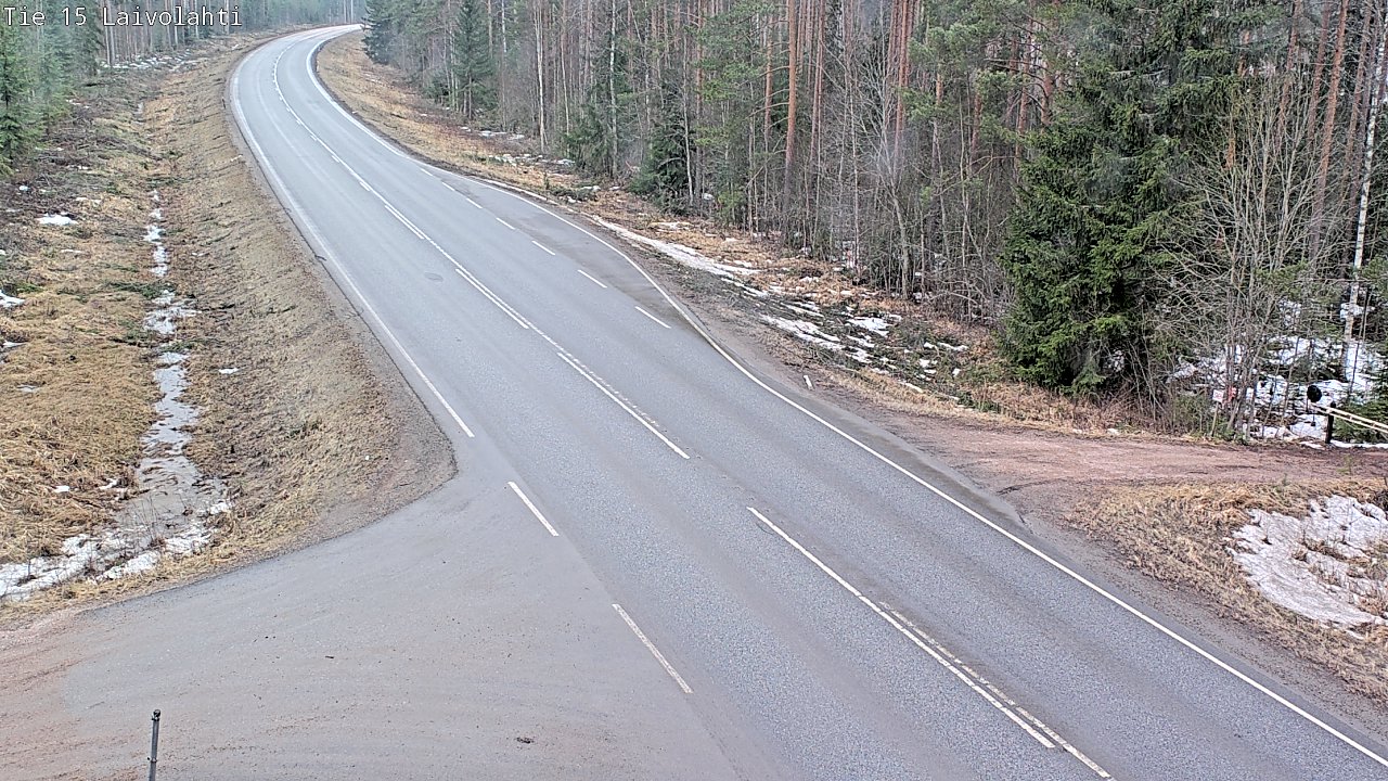 Weather Camera Image Väg 15 Laivolahti, Mäntyharju, Etelä-Savo