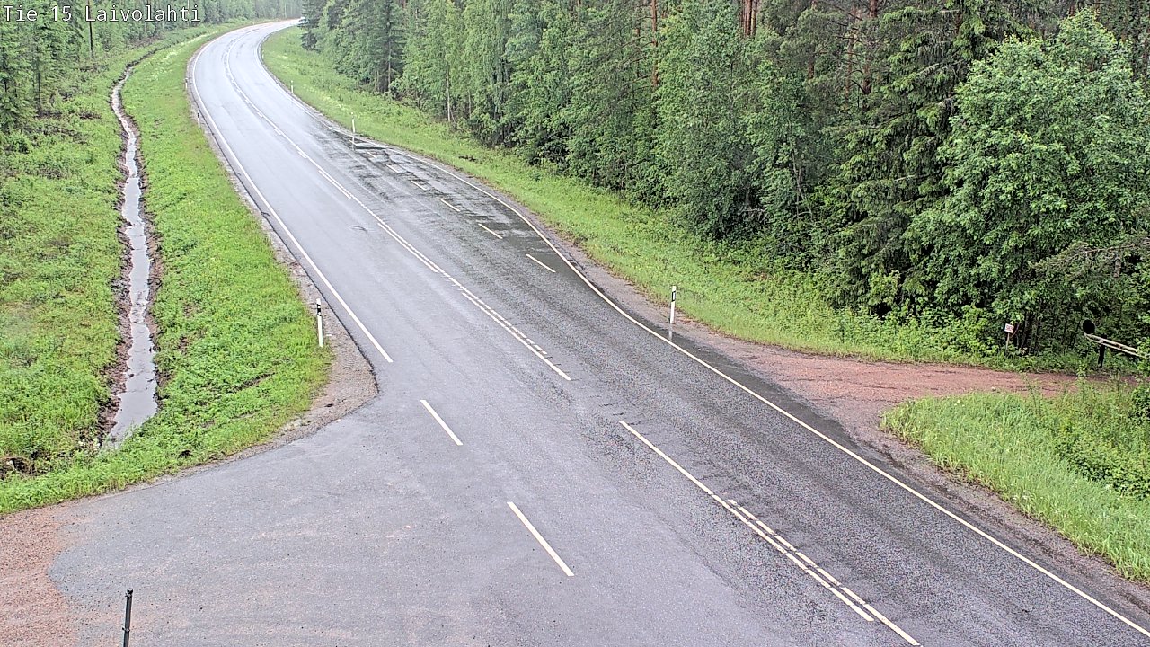 Weather Camera Image Väg 15 Laivolahti, Mäntyharju, Etelä-Savo