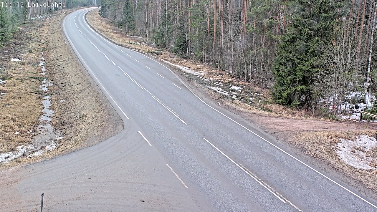 Weather Camera Image Väg 15 Laivolahti, Mäntyharju, Etelä-Savo