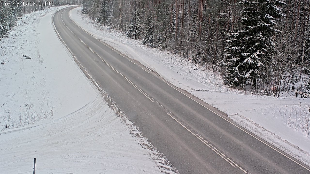 Weather Camera Image Väg 15 Laivolahti, Mäntyharju, Etelä-Savo
