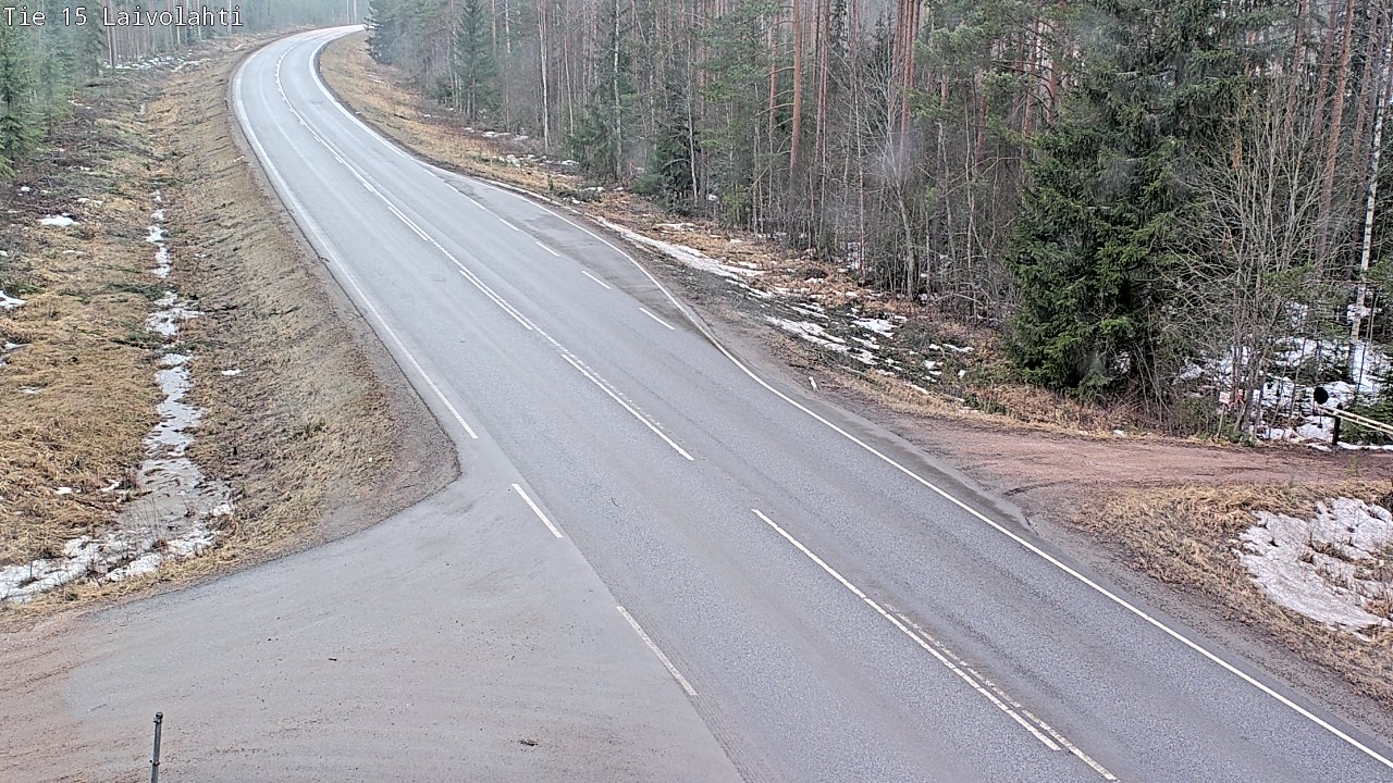 Weather Camera Image Väg 15 Laivolahti, Mäntyharju, Etelä-Savo