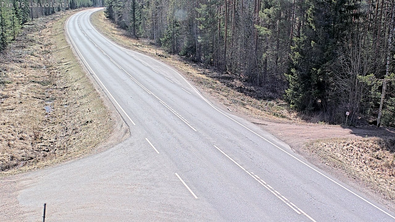 Weather Camera Image Väg 15 Laivolahti, Mäntyharju, Etelä-Savo