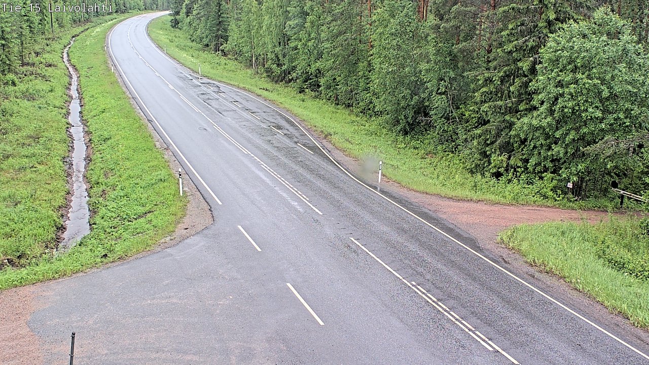 Weather Camera Image Väg 15 Laivolahti, Mäntyharju, Etelä-Savo